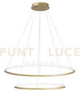 Lampadario a sospensione led axis oro 70w 6850lm cct 3000 4000 6500
