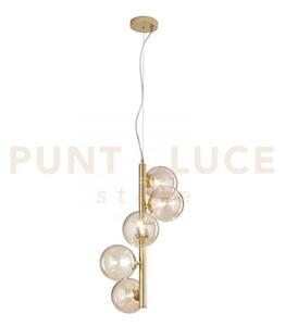 Lampadario a sospensione honey oro 5 luci attacco g9 36,1x60,4x183c