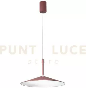 Lampadario a sospensione led khan rossa 16w 2405l 2700 e 3200k 48x1