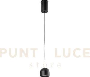 Lampadario a sospensione led yoyo regolabile in altezza nera in met