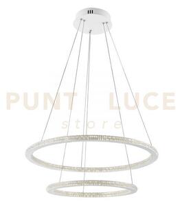 Lampadario a sospensione led bryant bianca 50w 6640lm 3000k 60 e 40