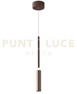 Lampadario a sospensione led candle bronzo 8w 720lm 4000k 140x4x50c