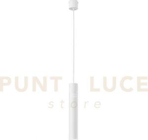 Lampadario a sospensione lord bianca in acciaio e alluminio 1 luce 