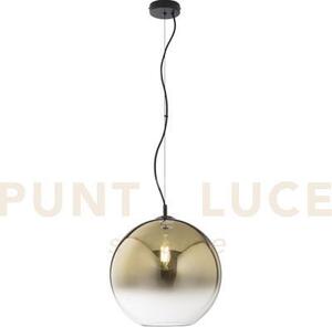 Lampadario a sospensione marte oro in vetro 1 luce attacco e27 35x1
