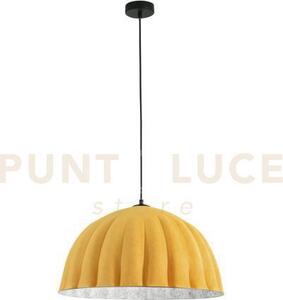 Lampadario a sospensione midi in feltro arancio e grigio cavo 2m pa