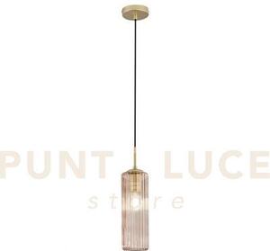 Lampadario a sospensione venice ambra in vetro 1 luce attacco e27 d