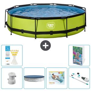 Piscina gonfiabile rettangolare - 360x76 cm - Set da 5 pezzi - Modello S236
