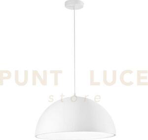 Lampadario a sospensione xenia bianca in pu 1 luce attacco e27 50x2