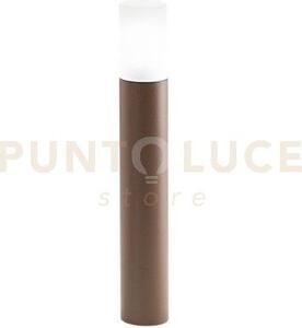 Lampo paletto in alluminio corten opaco 1 luce attacco e27 ip54 h