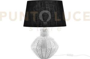 Lume aztec in ceramica misura totale diametro 38xh51cm 1 luce attcc
