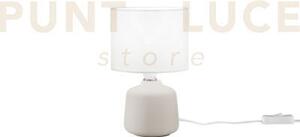 Lume burano in ceramica bianco 1 luce attacco e14 misura totale d14