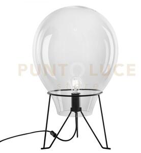 Lume azuma trasparente 1 luce attacco e27 50x90,6cm con base in met