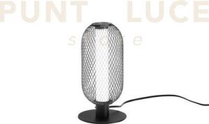 Lume led inkas nero in metallo 12w 1260lm cct 3000 e 3500k 29x16x16cm