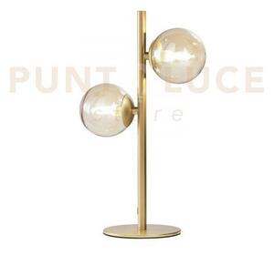 Lume honey oro 2 luci attacco g9 23,4x14x40cm in metallo e vetro so