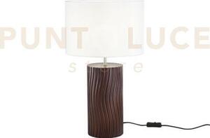Lume woodlog in legno marrone 1 luce attacco e27 struttura h.52cm d