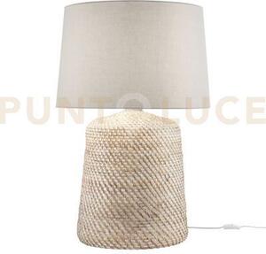 Lume thonet in rattan naturale con paralume 1 luce attacco e27 h.82