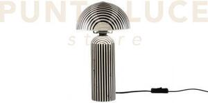 Lume tanzania in ceramica nero 1 luce attacco e14 diametro 20cm h 