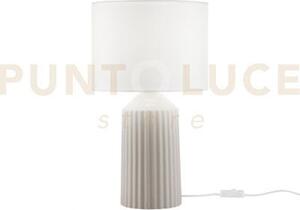 Lume sahara in ceramica beige 1 luce attacco e27 misura totale d27