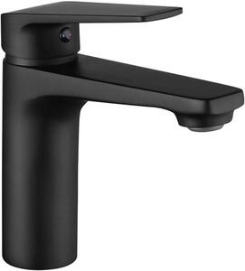 Rubinetto per lavabo - Rubinetto per bagno - Utilizzo dell'acqua - Cartuccia in Vetroceramica - Foro singolo - Nero