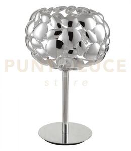 Lumetto dioniso cromo 1 luce attacco e27 22x22x34,5cm in metallo