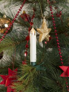 Konstsmide - Illuminazione albero a LED, 5 candele per albero, set aggiuntivo per 1910-100, 5 diodi bianco caldo, a batteria, per interni, 5 x AA 1,5V (incl.); 1915-100