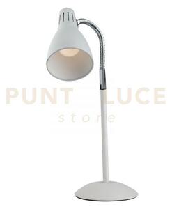 Lumetto logiko bianco 1 luce attacco e14 13x8,5x42,5cm orientabile