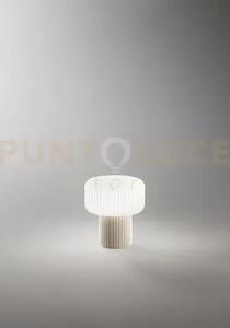 Lumetto in vetro e ceramica grigio otty 1 luce attacco g9 interrutt
