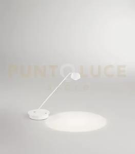 Lumetto in metallo bianco opaco lyra led 7w cct 3000k 4000k 6000k c