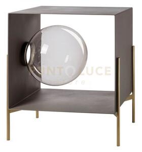 Mobile da soggiorno di design globe piccolo fango,base oro laccato
