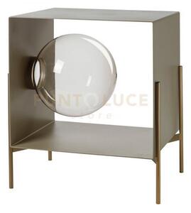 Mobile da soggiorno di design globe piccolo sabbia,base oro laccato