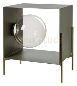 Mobile da soggiorno di design globe piccolo giada,base oro laccato