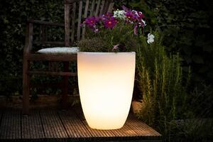 Vaso illuminato Shining Curvy Pot S (solare)