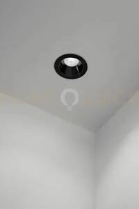 Oasis faretto in alluminio nero opaco 1 luce attacco gu10 d.9cm ip20