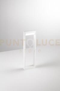 Orienta paletto in alluminio bianco opaco led 12w 3000k cri?90 220-