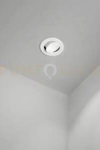 Oasis faretto da incasso orientabile in alluminio bianco d.9cm 1 lu