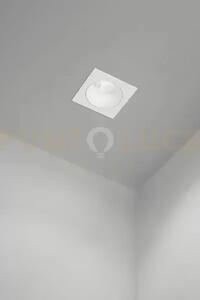 Oasis faretto in alluminio bianco 9x9cm ip20 1 luce attacco gu10
