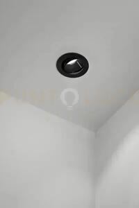 Oasis faretto da incasso orientabile in alluminio nero d.9cm 1 luce