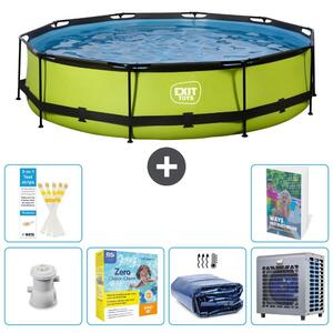 Piscina gonfiabile rettangolare - 360x76 cm - Set da 5 pezzi - Modello S331