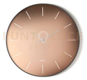 Orologio da parete giotto 45 nero,velour luxe rosa