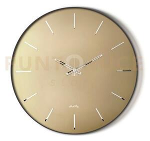 Orologio da parete giotto 45 nero,velour luxe bronzo