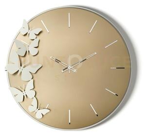 Orologio da parete diana avorio,velour luxe bronzo