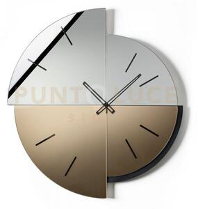 Orologio da parete avignone nero,crystal luxe fumé,velour luxe bronzo