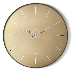 Orologio da parete giotto 60 nero,velour luxe bronzo
