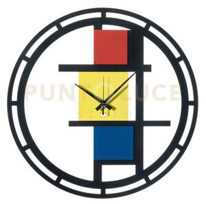 Orologio mondrian 50 nero,rosso,giallo,blu