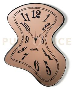 Orologio da parete salvador nero,velour luxe rosa