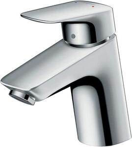 Rubinetto per lavabo - Miscelatore - Uso quotidiano - Risparmio idrico EcoSmart - Altezza 7 cm - Cromo