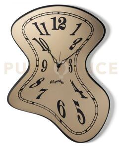 Orologio da parete salvador nero,velour luxe bronzo