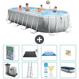 Piscina fuori terra ovale "Prism Frame" - 610x305x122 cm - 7 pezzi - Modello S559