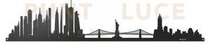 Pannello decorativo new york skyline 100 nero