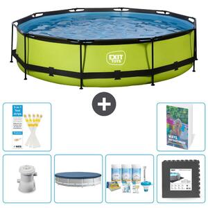 Piscina gonfiabile rettangolare - 360x76 cm - Set da 5 pezzi - Modello S238